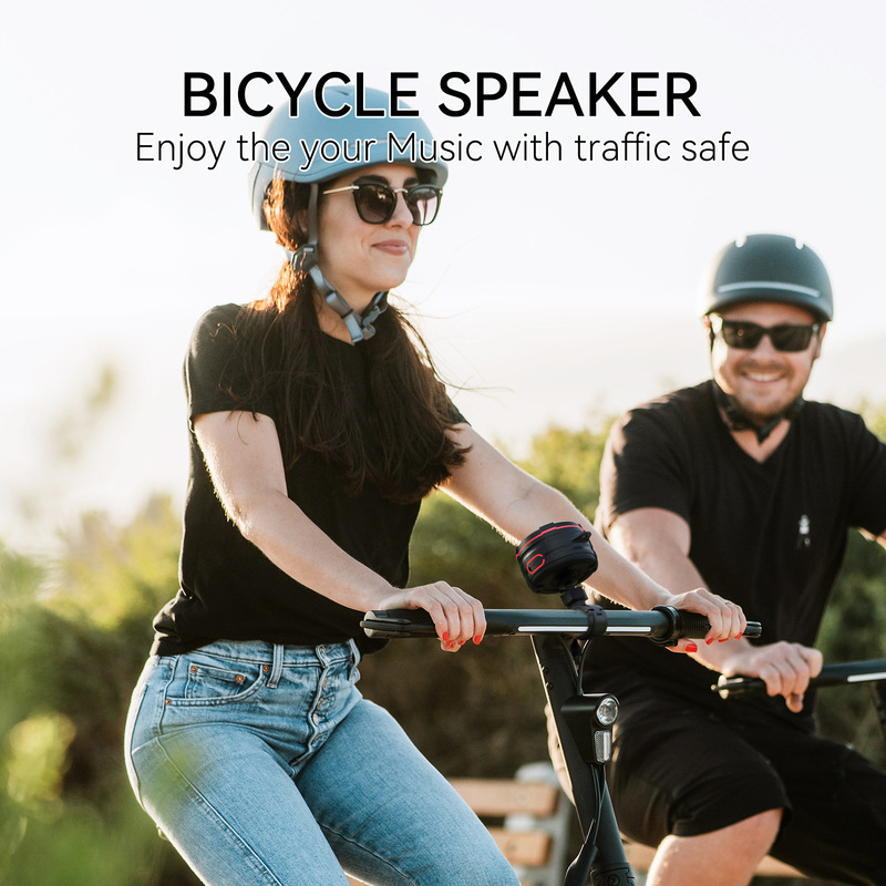 屋外防水自転車bluetoothスピーカーTWSFMラジオハンズフリー通話ledライト強力吸盤重低音サーフィン|undefined