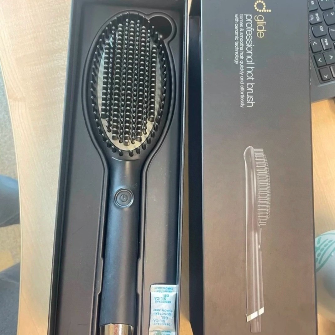 Cross-Border Ghd Electric Ion Hair Straightening Comb Fluffy Hair Straightening Comb Natural Curl Savior Straight and Curl Dual-Purpose Lazy Comb