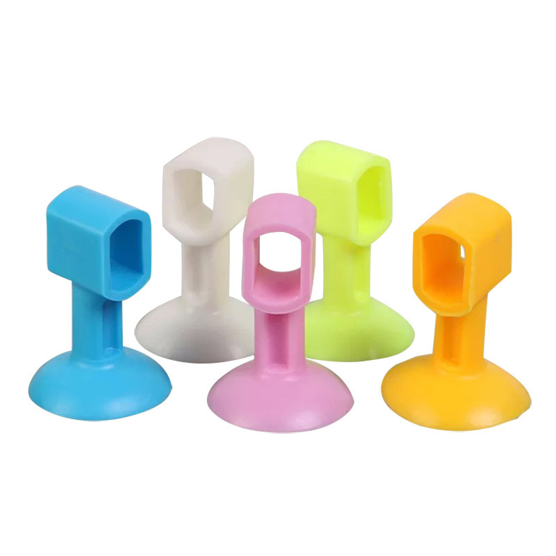 Door suction non-perforated silicone anti-collision pad new home suction cup door handle bathroom bedroom door block door stop artifact Door suction non-perforated silicone anti-collision pad new home suction cup door handle bathroom bedroom door block door stop artifact