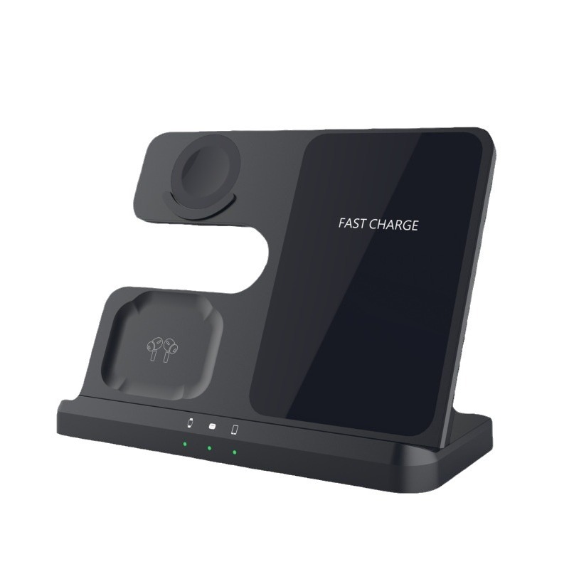 Tres en uno cargador inalámbrico multi-función soporte de carga rápida de escritorio adecuado para Samsung teléfono móvil reloj auricular base