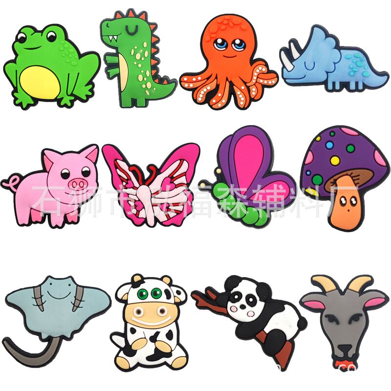 New Cute Q Version Animal Decorative Buckle Dinosaur Butterfly Croc Hole Shoe Buckle Shoe Flower Shoe Accessories Patch Ready Stock New Cute Q Version Animal Decorative Buckle Dinosaur Butterfly Croc Hole Shoe Buckle Shoe Flower Shoe Accessories Patch Ready Stock