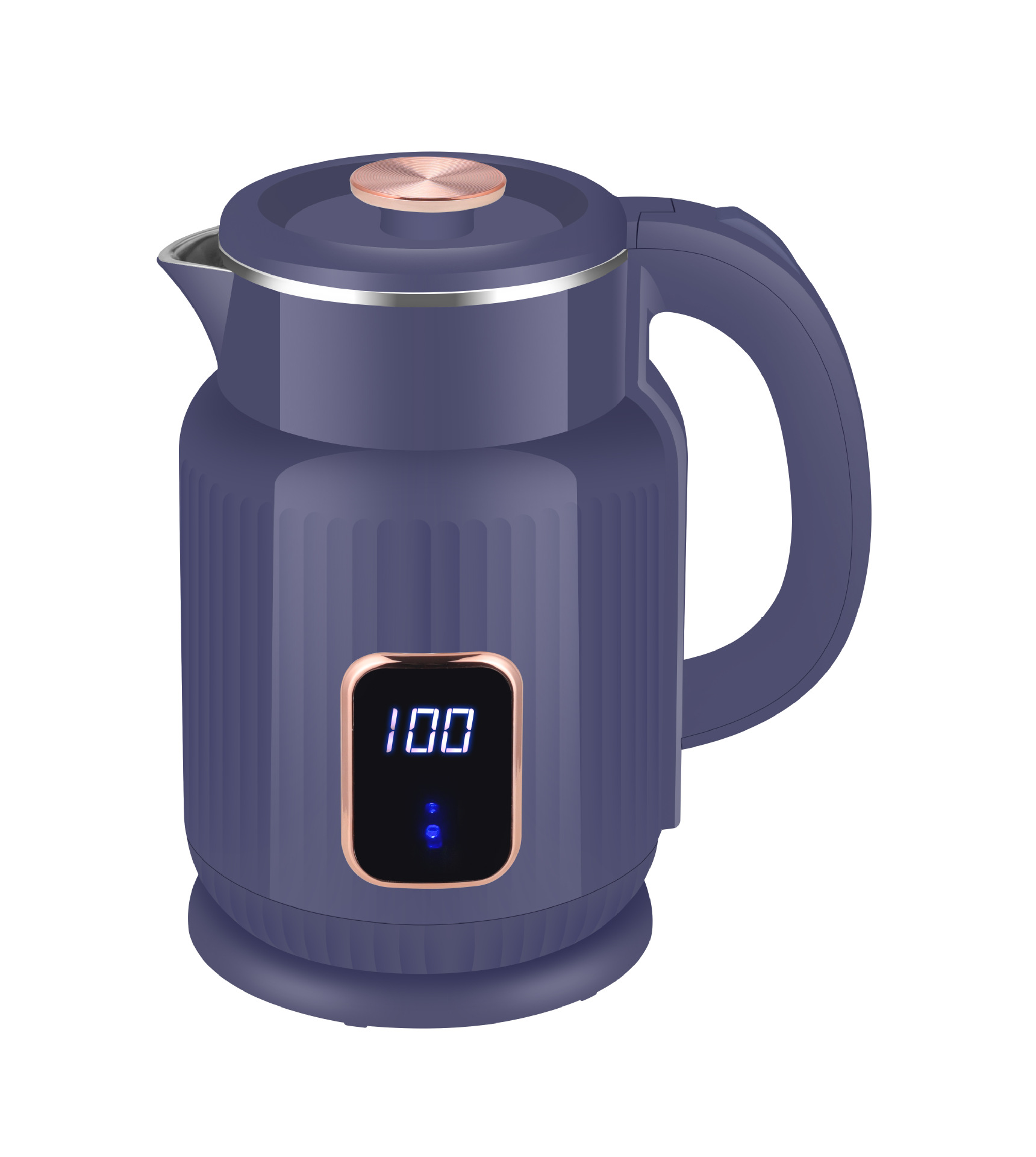 Hervidor de agua de aislamiento integral hervidor de agua de acero inoxidable de gran capacidad 2L con pantalla digital hervidor eléctrico de temperatura constante inteligente