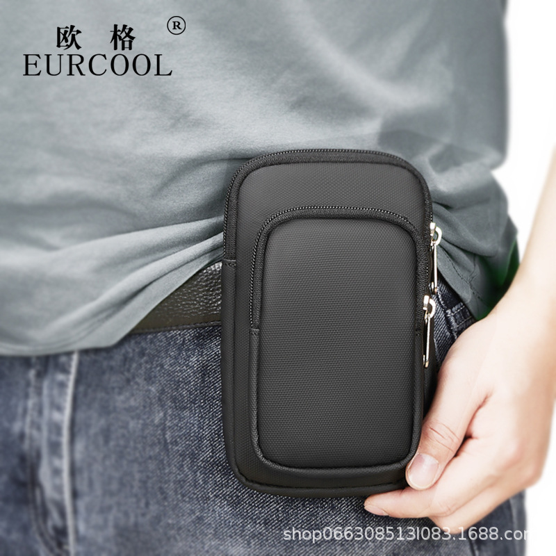 6.7 inch mobile phone bag outdoor tactical waist bag wear belt wear-resistant site hanging bag waterproof coin purse cross-border wholesale