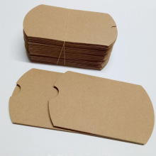 白卡纸牛皮纸彩色枕头盒折叠包装纸盒 枕头包烫金婚庆喜糖盒