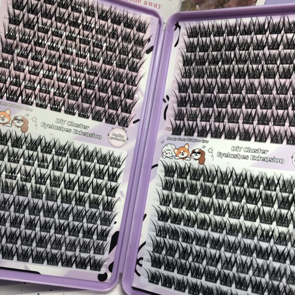 Transfronterizos densos FD gran capacidad pestañas libro gripe monoclúster estilo europeo y americano simulación perezosa auto injertado pestañas falsas