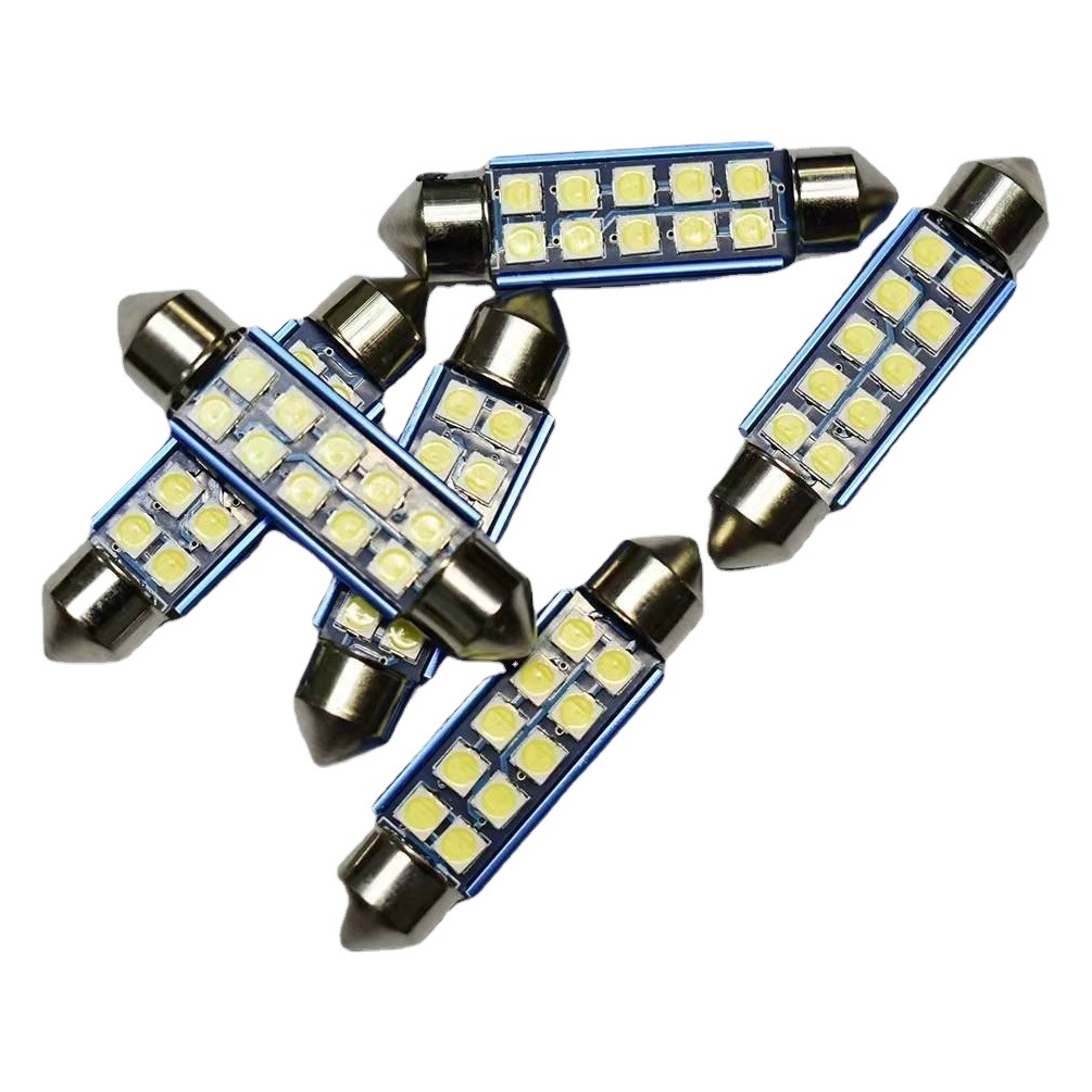 Car LED roof light double tip 31mm 3030 6SMD makeup light reading light door light trunk light