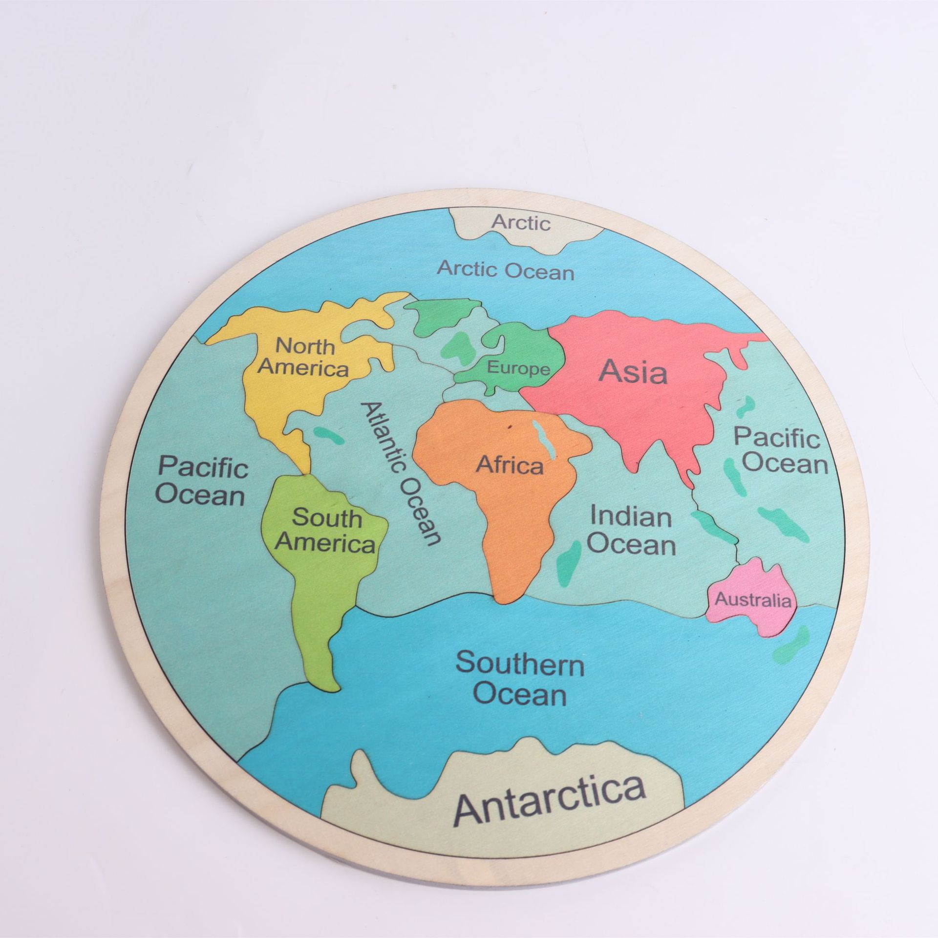 Nuevos productos transfronterizos Madera Siete continentes Color Puzzle Kindergarten Baoli Educación temprana Decoración del hogar Juguetes para niños