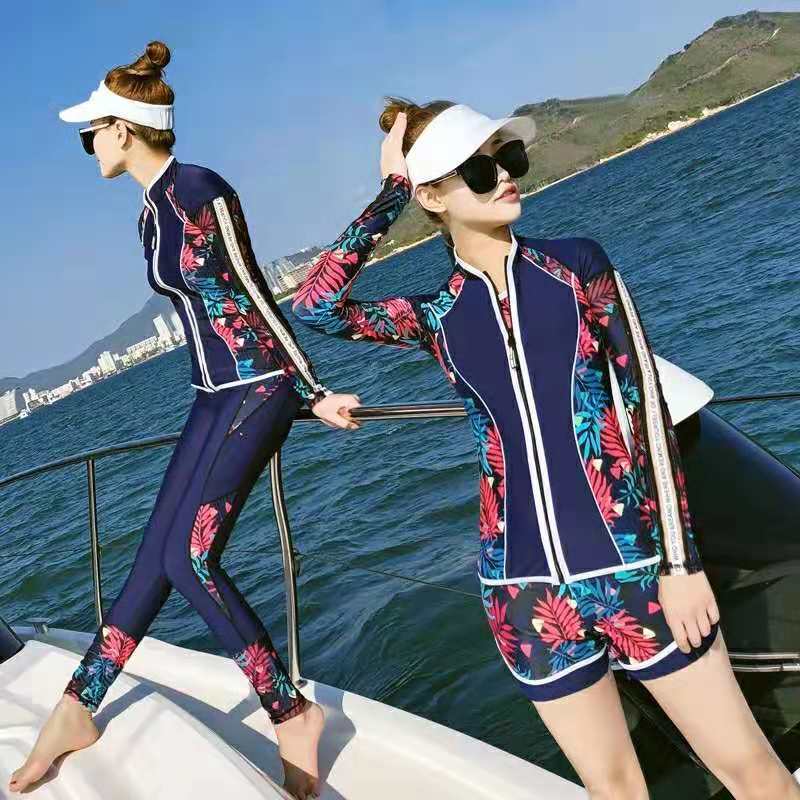 the republic of korea conservative Wetsuit zipper Large Fission Long sleeve trousers Sunscreen jellyfish surfing Snorkeling service Swimwear