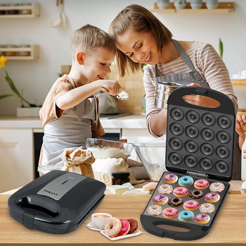 出口心形迷你华夫机三明治早餐机烘焙面包机牛排机工厂批发家用