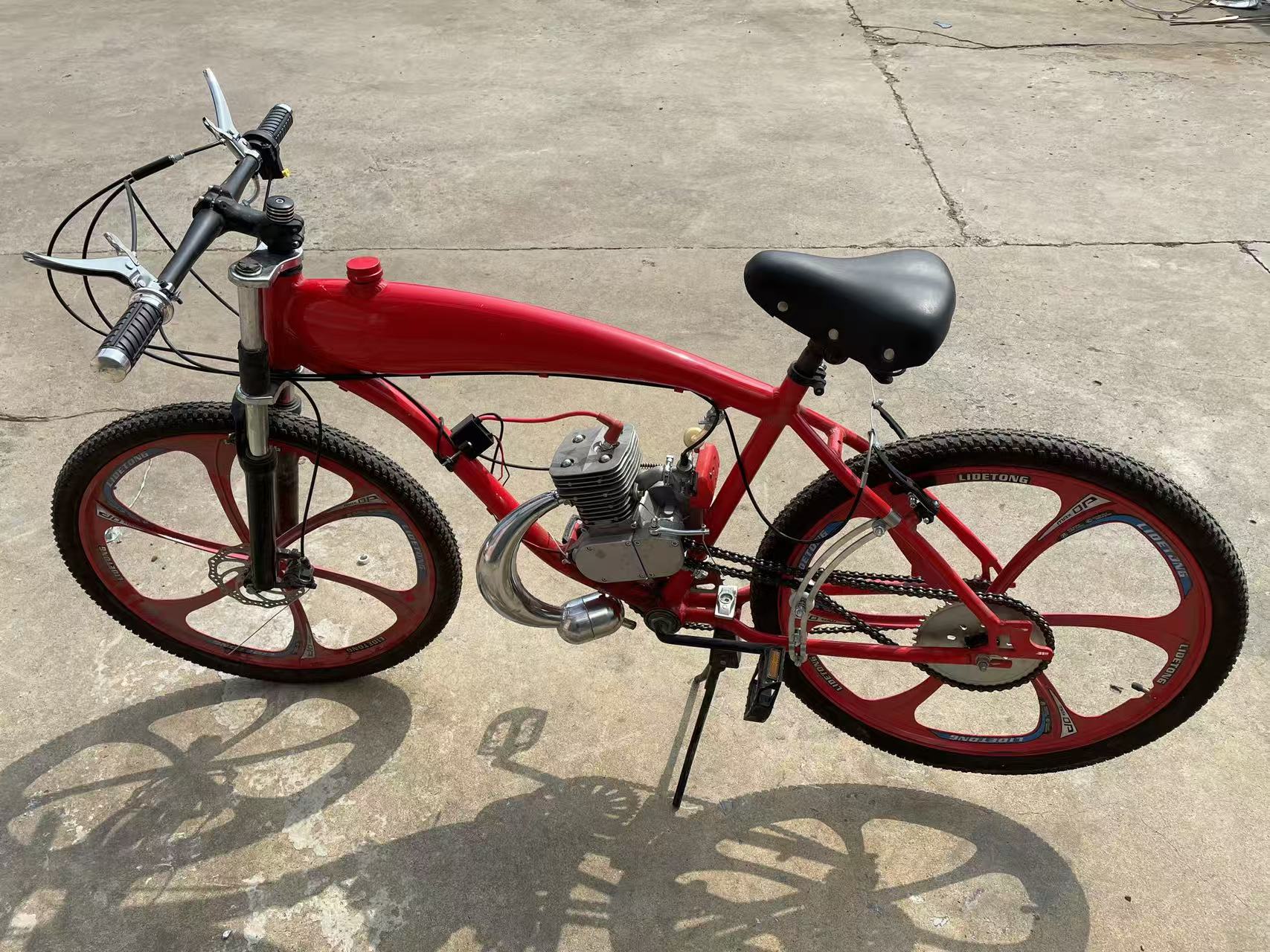 自転車改造エンジン 2ストローク50cc シルバーフルセット 高評価 中国輸入対応