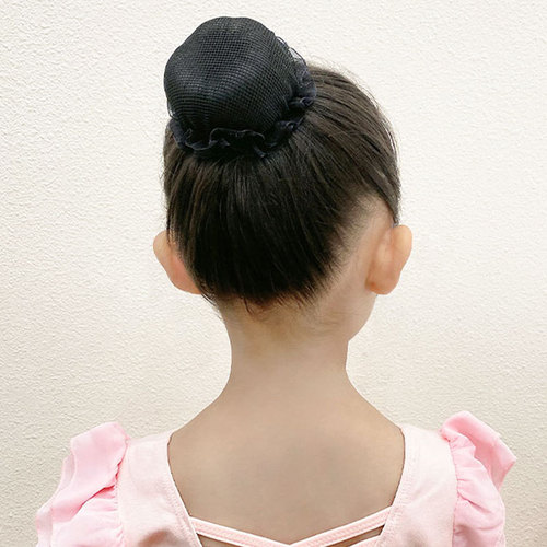 Children's hair net for girls' dance exam level hair disc set, flight attendant hair bun with black net, Latin dance round bun magic tool