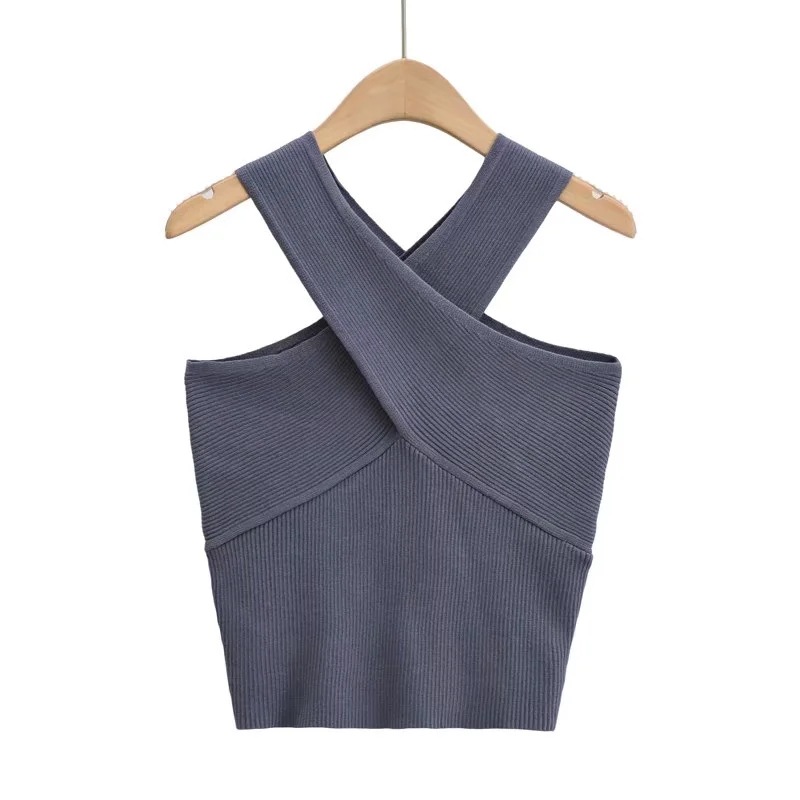 Women's Vest Tank Tops Backless Casual Classic Style Solid Color display picture 4