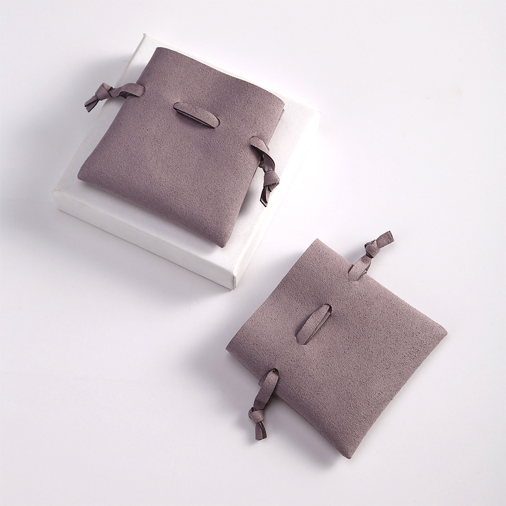 Simple Style Solid Color Synthetic Fibre Drawstring Jewelry Packaging Bags display picture 8