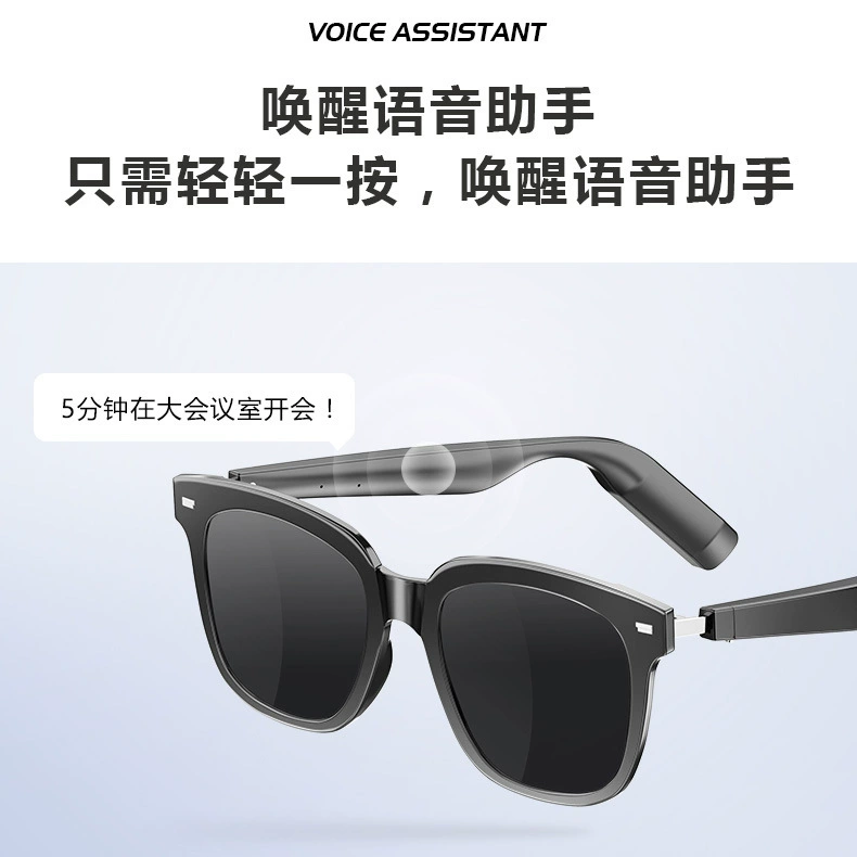 Smart glasses, wireless universal headphones, sunglasses solar-powered, bluetooth, T3