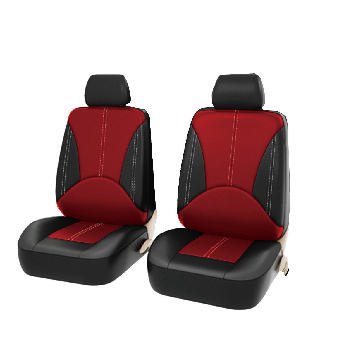 Fabricante ligero de lujo empalme de cuero personalidad tela general asiento cubierta resistente al desgaste suave y cómodo cojín de asiento de automóvil transpirable