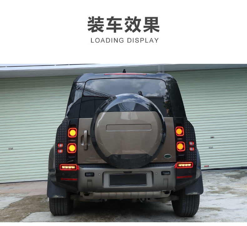 Suitable for 20-25 Models of Land Rover New Defender Spare Tire Cover 90/110/130 Tire Protection Cover Modified Spare Tire Cover