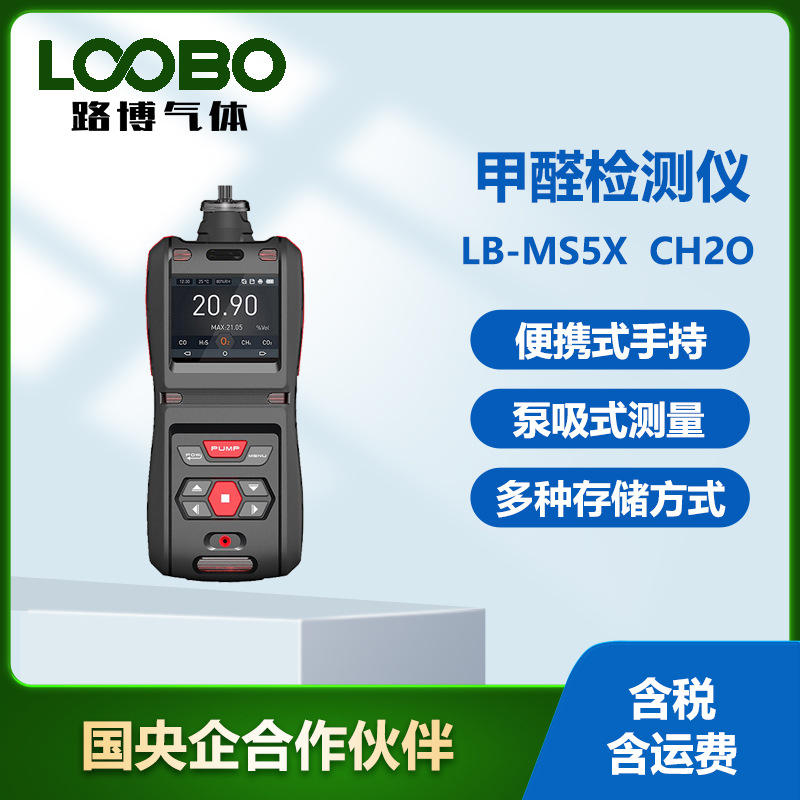 便携式甲醛气体检测仪手持泵吸式甲醛浓度检测仪 报警器