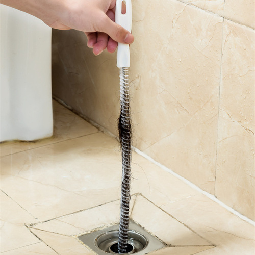 Flexible pipe dredge, sewer hair cleaner, wash basin cleaning brush, water pipe artifact tool
