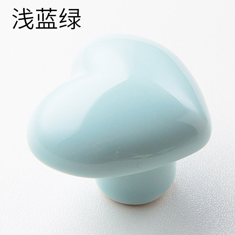 Spot love ceramic manija de armario para niños reposabrazos de armario simple pegajoso manija de puerta gancho de cajón de dibujos animados transfronterizos