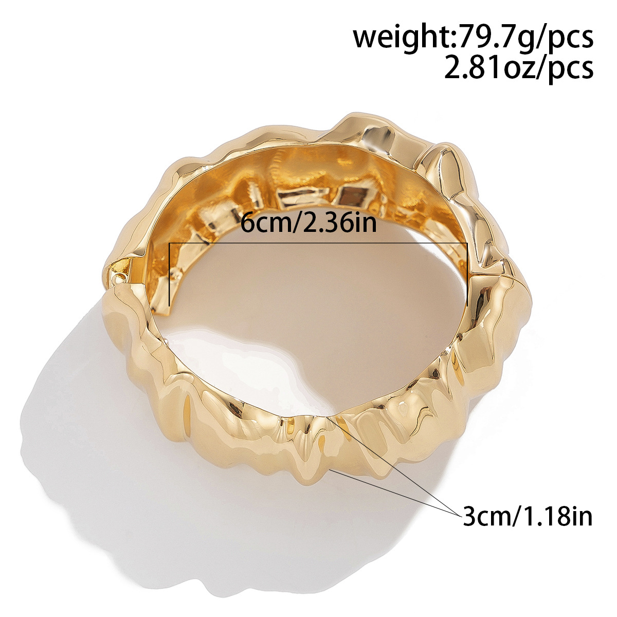 Retro Exaggerated Geometric Alloy Bangles Wholesale display picture 10