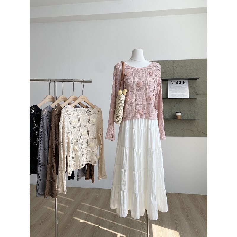 【Autumn New Arrival】演绎属于你的秋日风情#设计感镂空针织衫|undefined