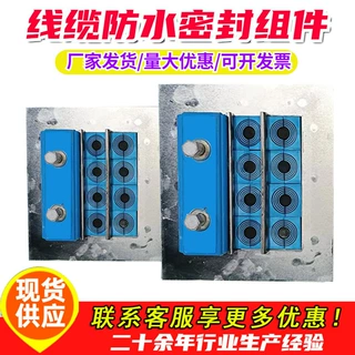 线缆穿隔密封装置 电信管廊用预埋电缆穿墙密封通讯电缆单孔九孔