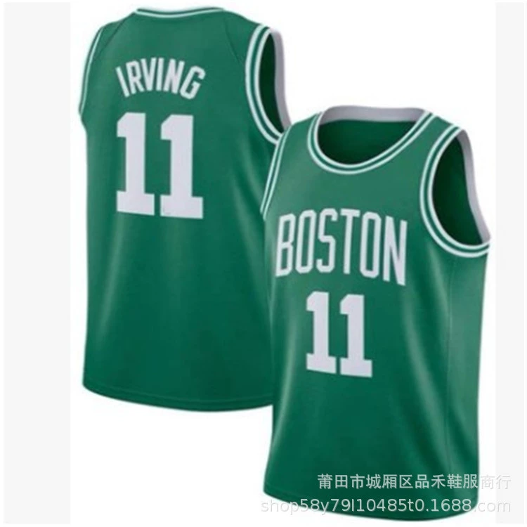 Футболки джерси Celtics №11 Ирвинг, вышитая баскетбольная форма Ирвинг, доставка