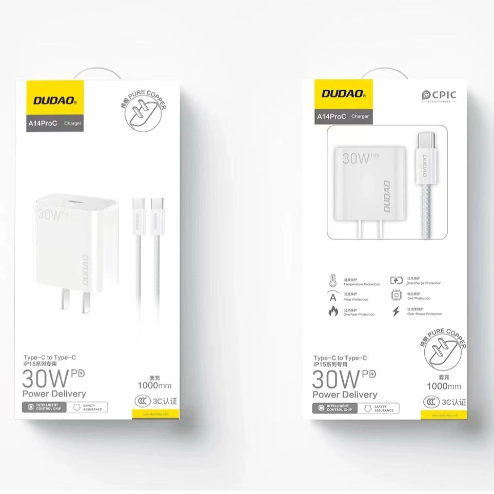 Уникальная сертификация A14PROC 3C подходит для Apple 15 серии 30WPD комплект Typy-CtoTypy-C рот