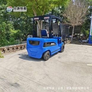 Four-Wheel Ride-On Electric Forklift, Electric Lift Loading and Unloading, Zhongyuan Electric Stacker, Off-Road Pure Electric Forklift