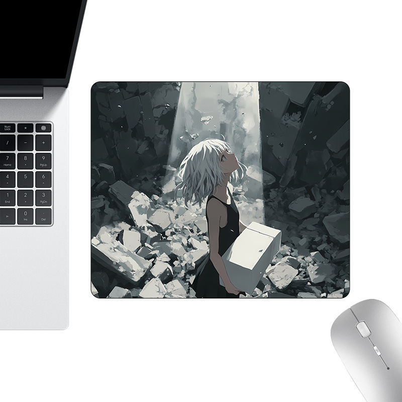 二次元ゲームマウスパッド、厚みのあるエッジロックeスポーツ専用アニメキーボードパッド、大型の汚れ防止と耐摩耗性デスクパッド|undefined