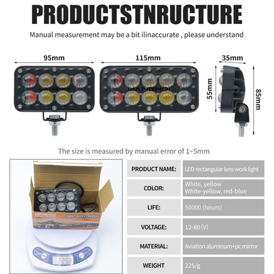 Universal work light for cars İşçi projektorları