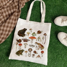 Frog Mushroom Canvas Bag ԚWINSLĢӡh