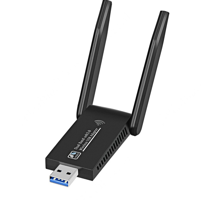 Wireless network card 5G wireless network card Gigabit dual-frequency 1300Mbps driver-free computer usb wifi receiver