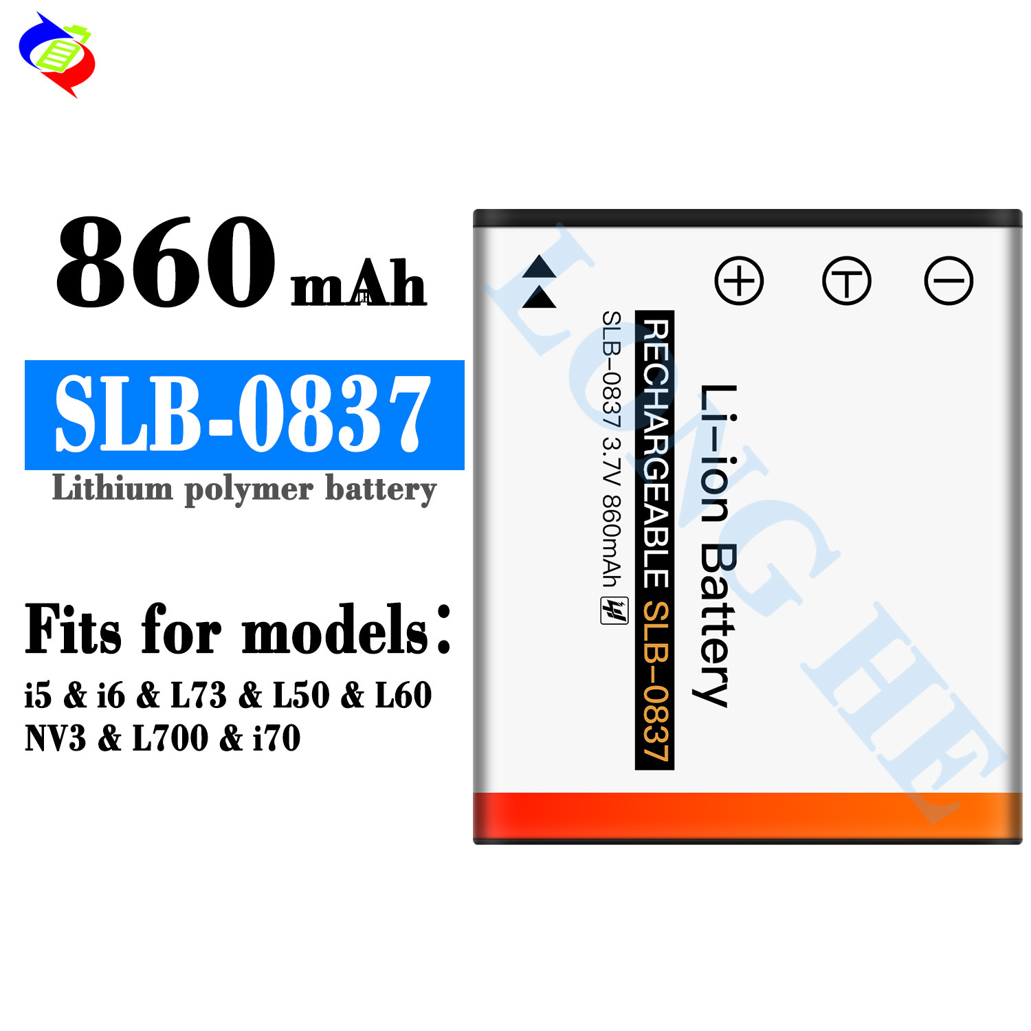 适用于三星SLB-0837相机电池i5/i6/L73/L50/L60/NV3/L700/i70批发