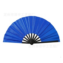 超卖塑骨竹骨扇子塑料金葱粉大功夫扇现货工艺扇印刷闪粉欧式美式