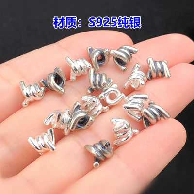 sterling silver finely crafted twisted: Zərgərlik ara hissələri