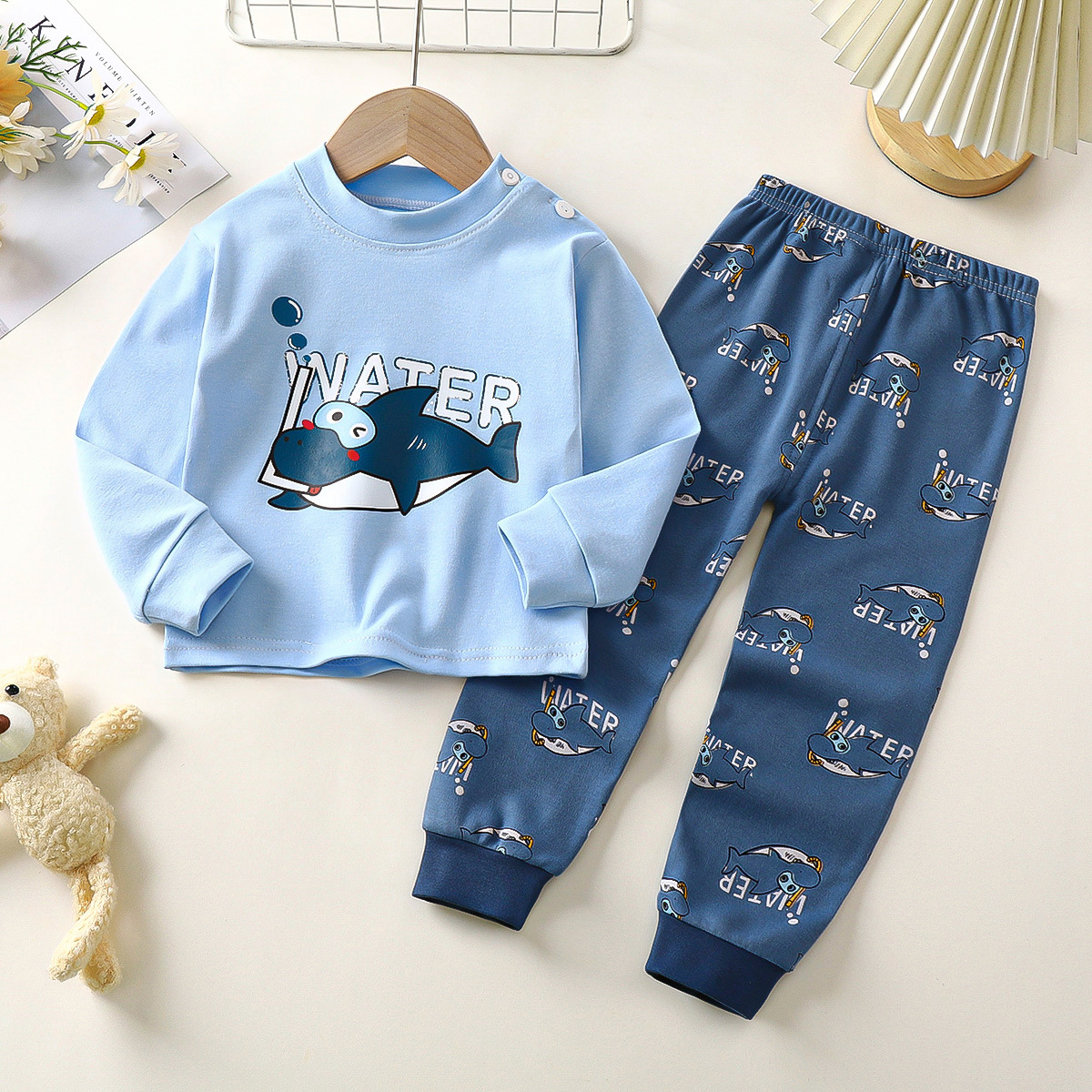 T-M 순면 슈트(블루돌고래)