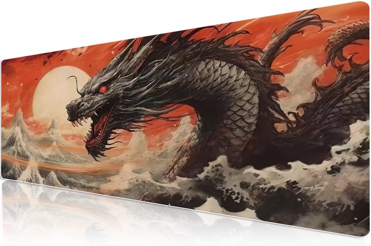 Alfombrilla de ratón de dragón volador explosiva de Amazon, oficina de juegos de oficina, caucho natural duradero, resistente al desgaste, ip europea y americana Asia