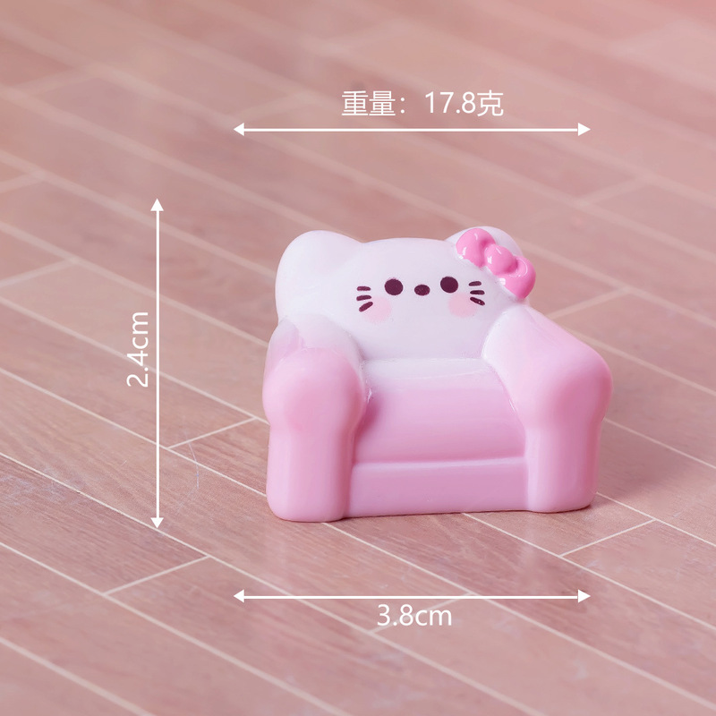 微景观创意可爱猫咪家具动物盲盒装饰品配件办公室桌面迷你小摆件|undefined