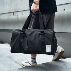簡約男士健身包訓練包幹濕分離大容量手提旅行單肩斜跨旅行袋男包