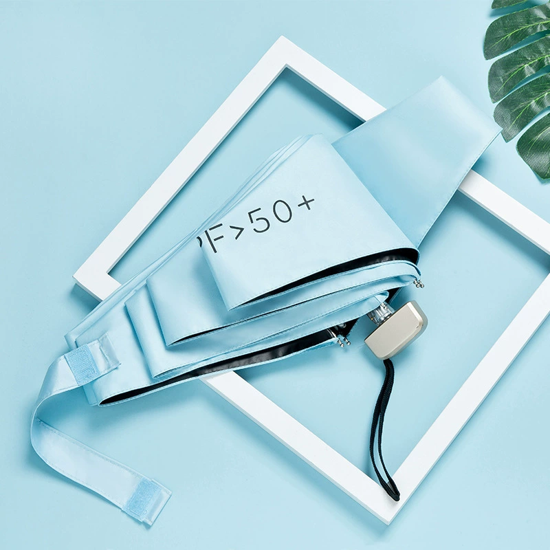 Оптовая продажа, мини-ультралегкий солнцезащитный зонтик 50% off года, анти-УФ-зонт, портативный женский зонт для хранения дождя или солнца