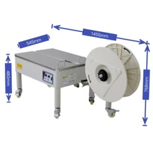 半自动低台打包机打包带一体捆扎纸箱打包双电机低台热熔跨境热销