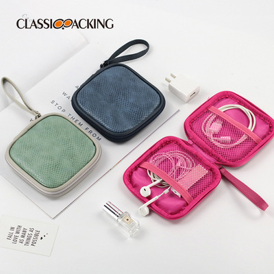 Manufactor wholesale data line Storage bag Mini Portable portable battery smart cover Simplicity wireless Bluetooth Headphone Bag