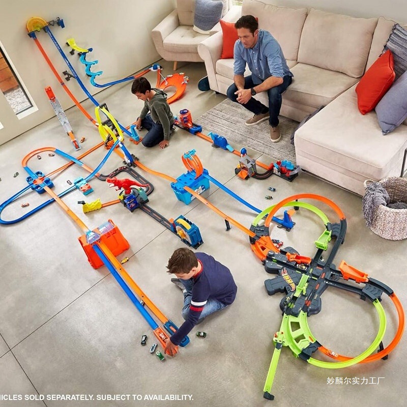 In-Stock City Electric Series Alloy Track Car Children's Toy Launch Set Racing Track Plush In-Stock City Electric Series Alloy Track Car Children's Toy Launch Set Racing Track Plush