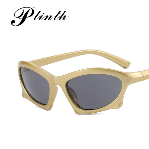 Cross-border sports cycling sunglasses  new stylish sunglasses irregular trendy street style INS glasses