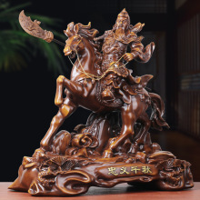骑马关公忠义千秋关公摆件公司店铺客厅玄关酒柜装饰乔迁送礼摆件