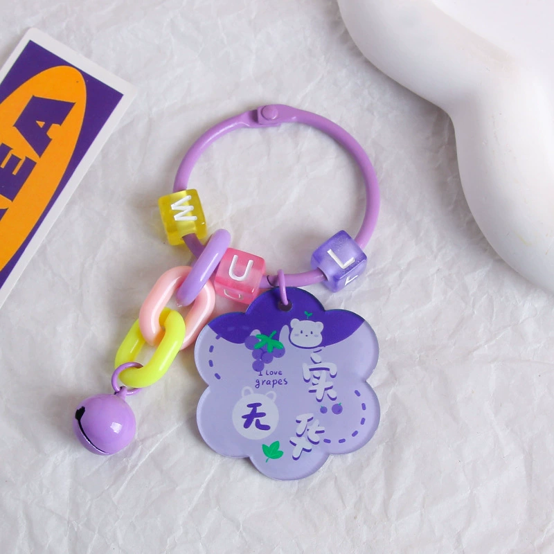 Brand creative acrylic protective amulet, keychain, transparent pendant, bag decoration, decorations