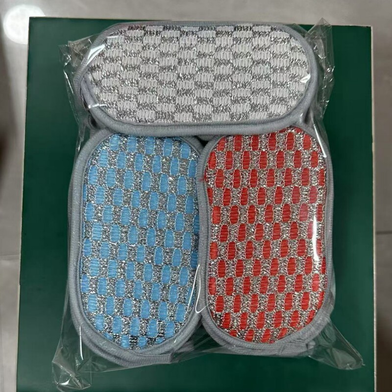バブル食器洗い布、二層増粘ノンスティックオイルたわし、銀糸の布、綿ガーゼ、食器洗いブラシ、鍋、家庭用お手入れ簡単|undefined