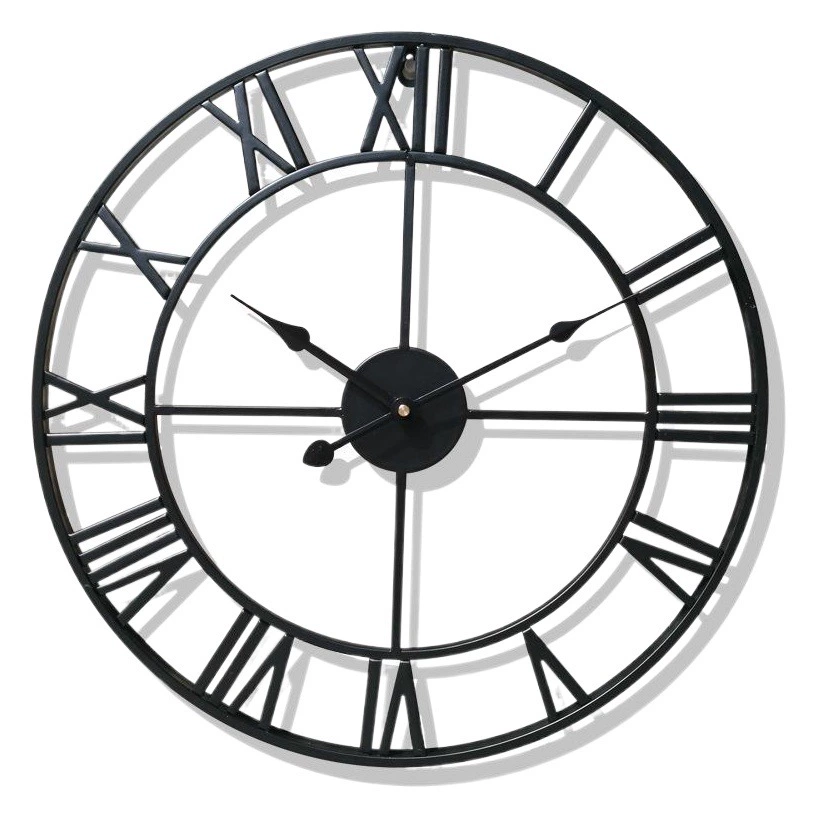 Amazon поставка настенные часы Трансграничные минималистичные часы Ретро часы декоративные настенные часы Трансграничные круглые кованые часы