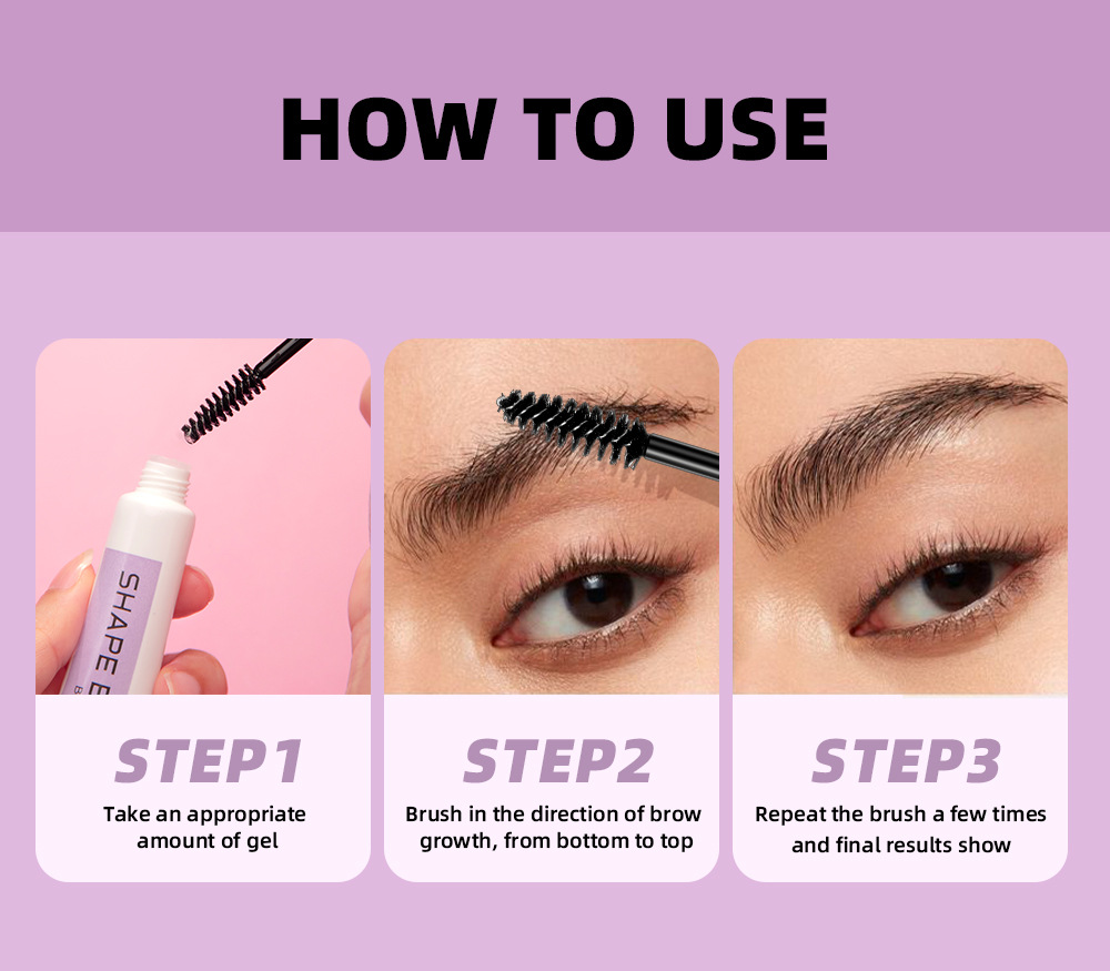 QIBEST Eyebrow Styling Liquid is a long-lasting, colorless, transparent, waterproof, sweat-proof and non-fading eyebrow raincoat repair liquid undefined